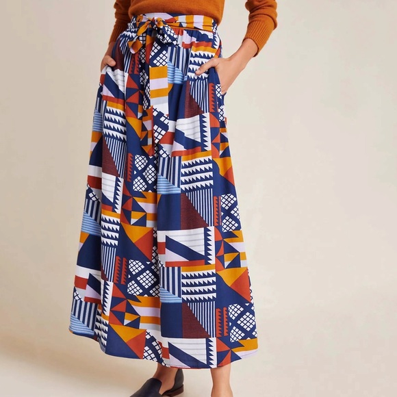Anthropologie Dresses & Skirts - Anthropologie Sofia Abstract Midi Skirt